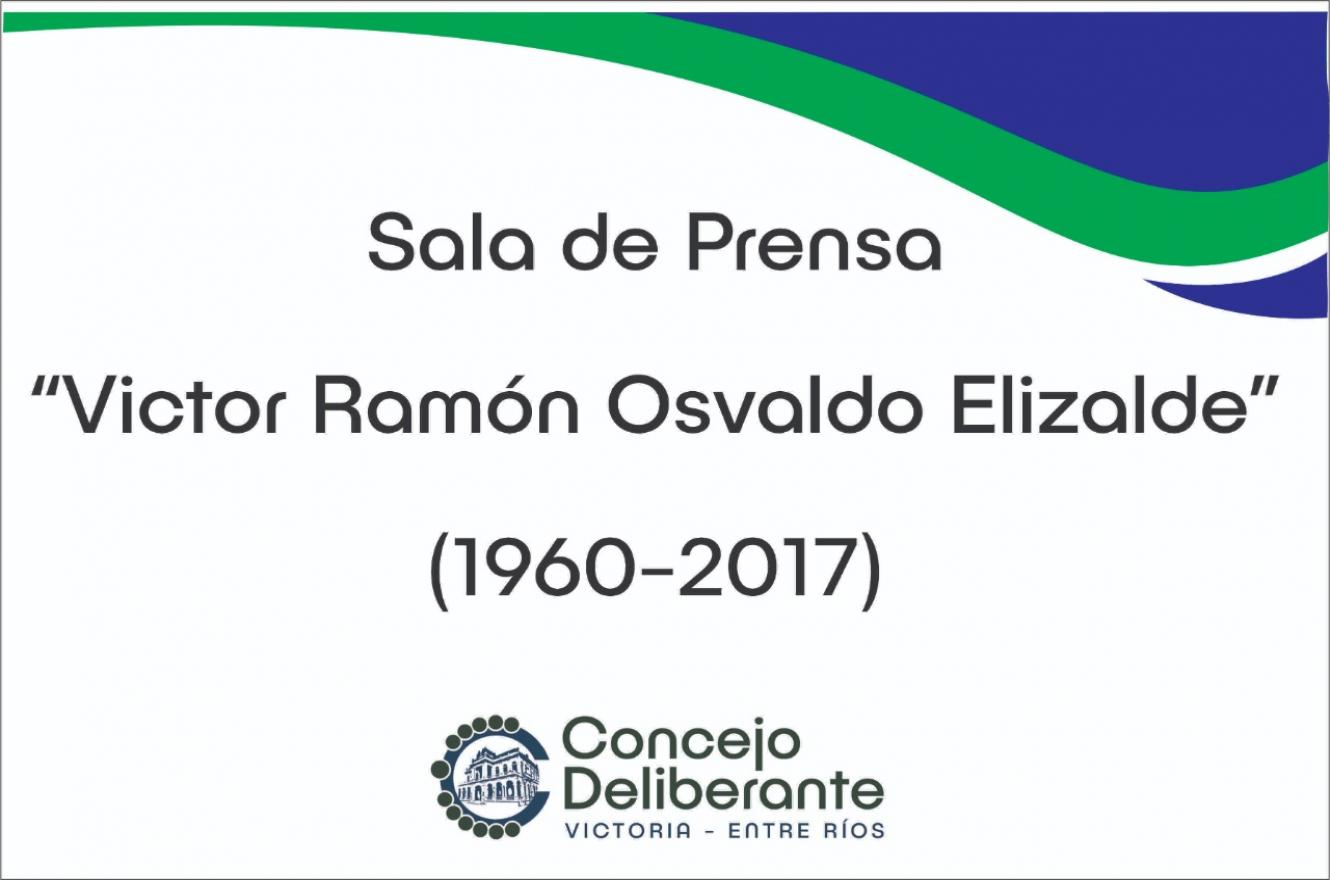 Designaron “Víctor Elizalde” a la sala de prensa del Concejo Deliberante de Victoria