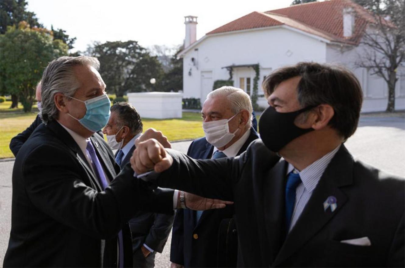 Alberto Fernández convocó el jueves pasado a los representantes de las cámaras empresariales a Olivos para avanzar en el consenso para implementar medidas post pandemia.