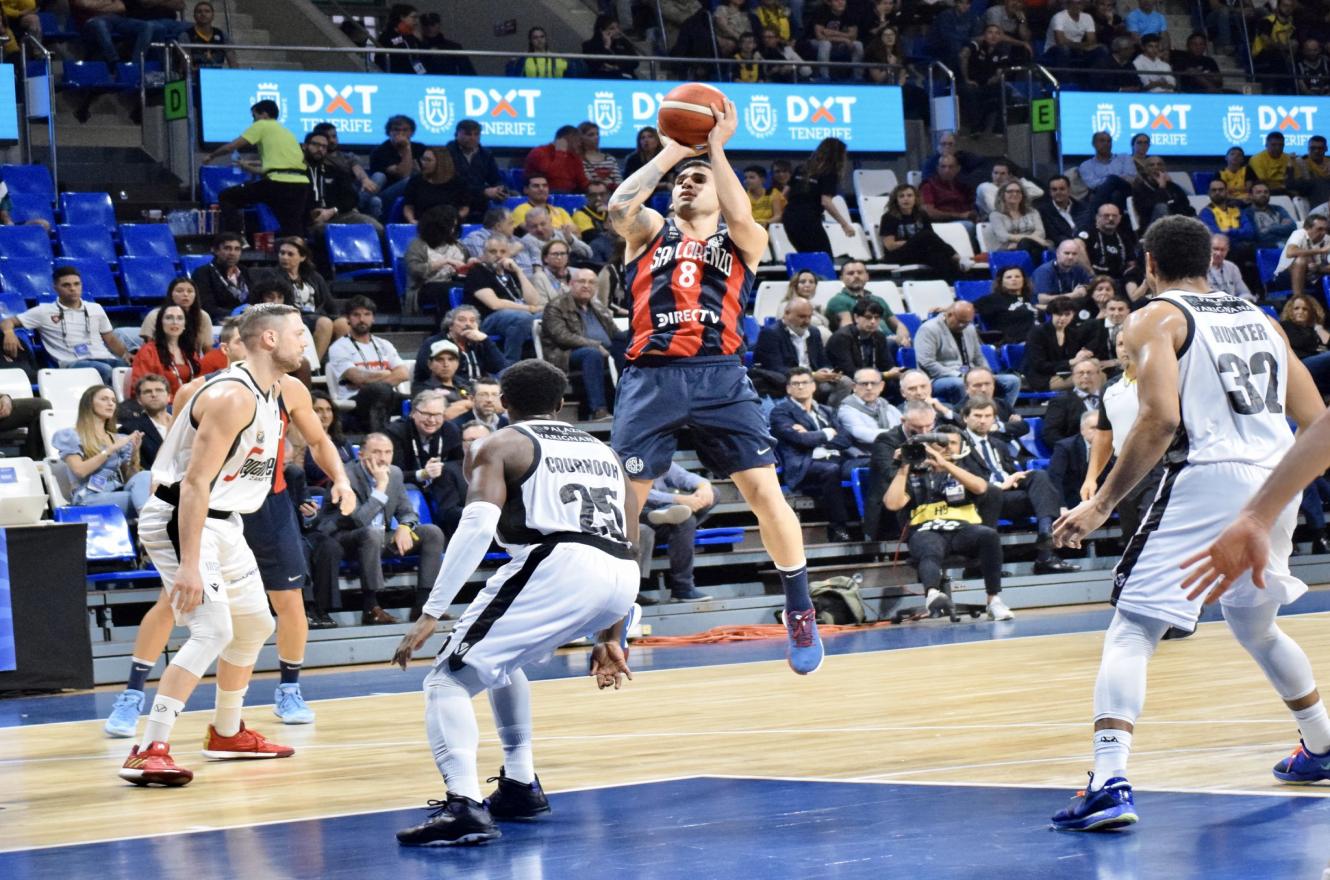 A San Lorenzo no le alcanzó con el aporte del “Chuzito” González ante Virtus Bologna