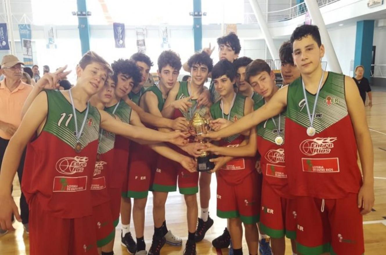 Básquet: Entre Ríos perdió con Córdoba y fue subcampeón en el Argentino U13