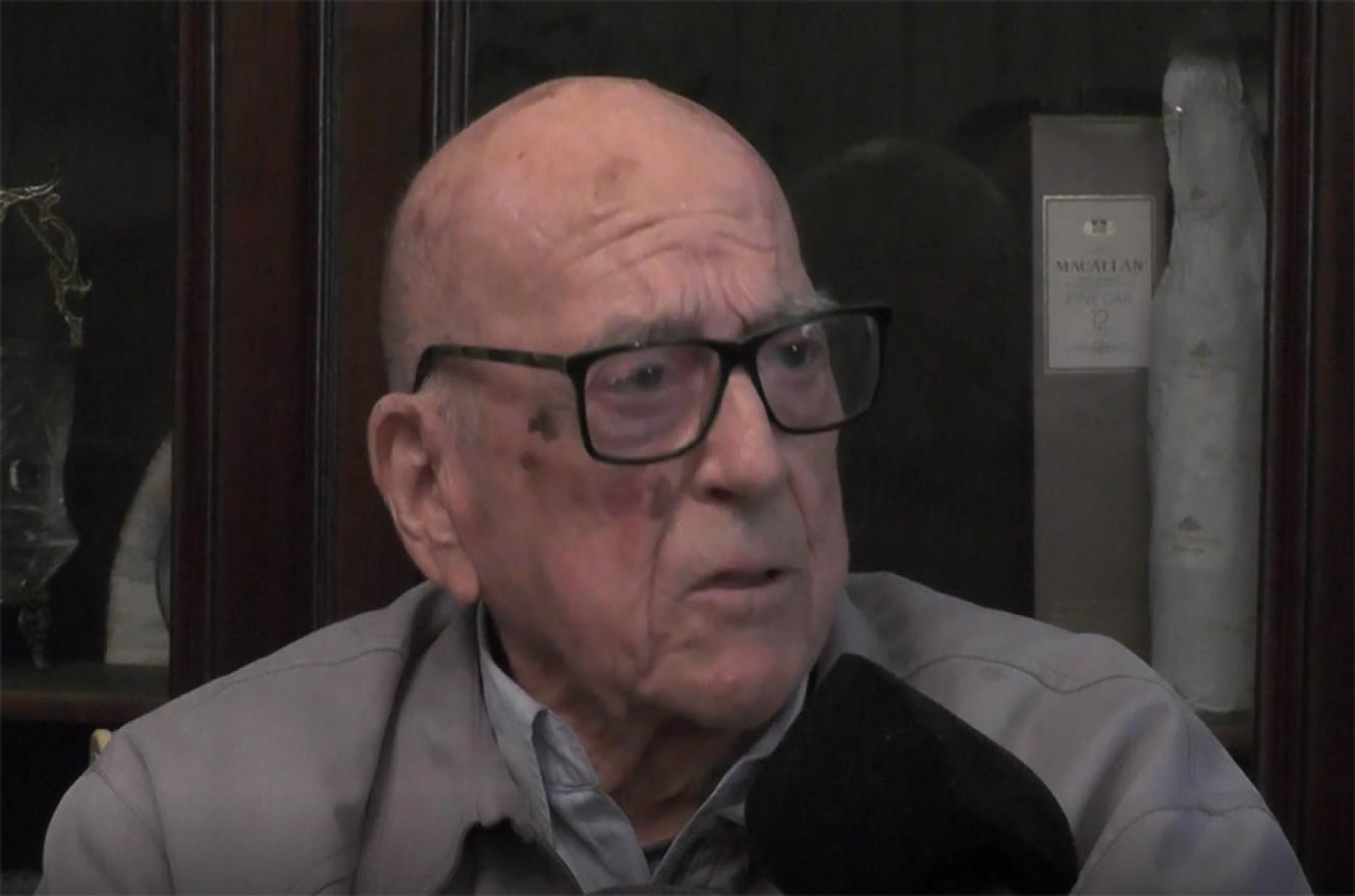 Saturnino Erro tiene 101 años y sus convicciones peronistas siguen firmes.