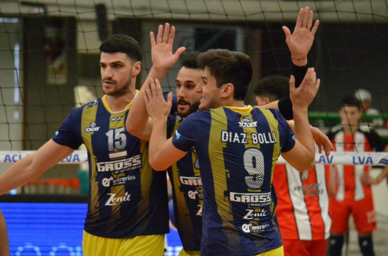 Vóley: Gross Paracao se impuso con autoridad para recuperarse en Mar del Plata