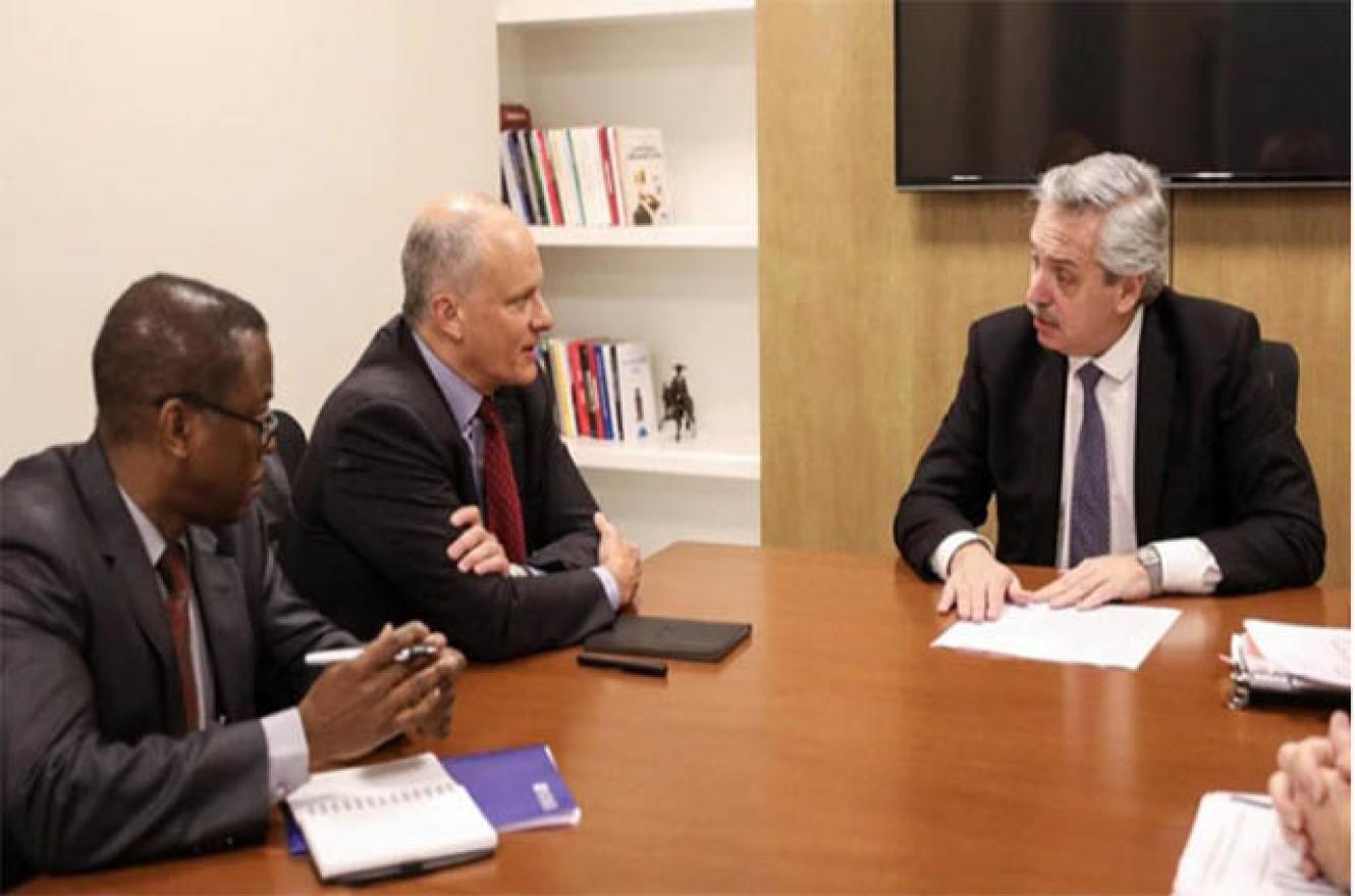 Alberto Fernández con FMI