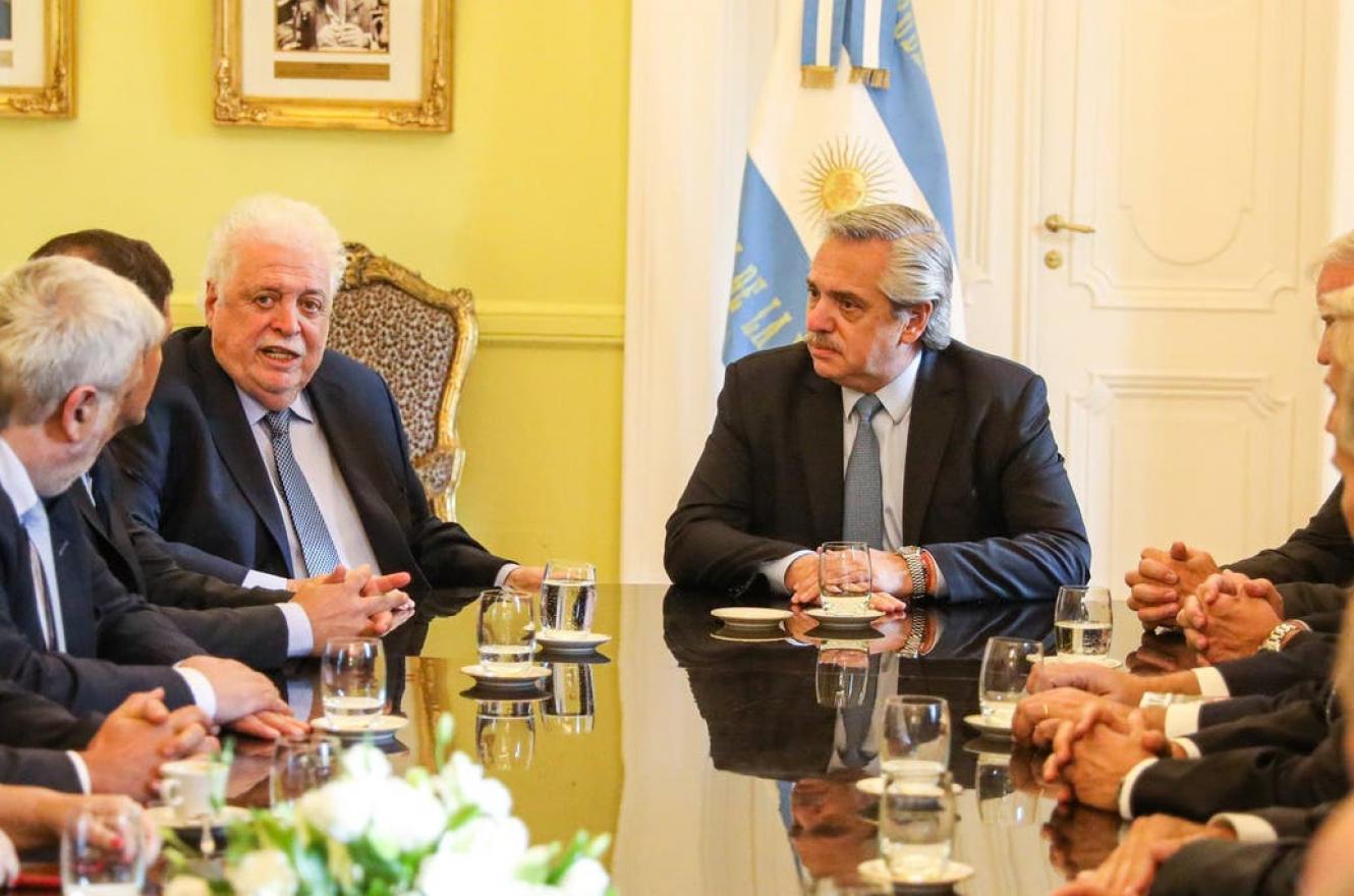 Alberto Fernández con Ginés González García