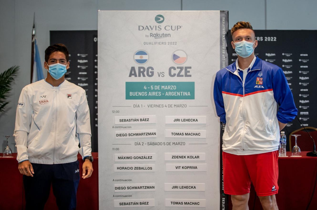 Copa Davis: Sebastián Báez abrirá la serie de Argentina-República Checa ante Jiri Lehrecka