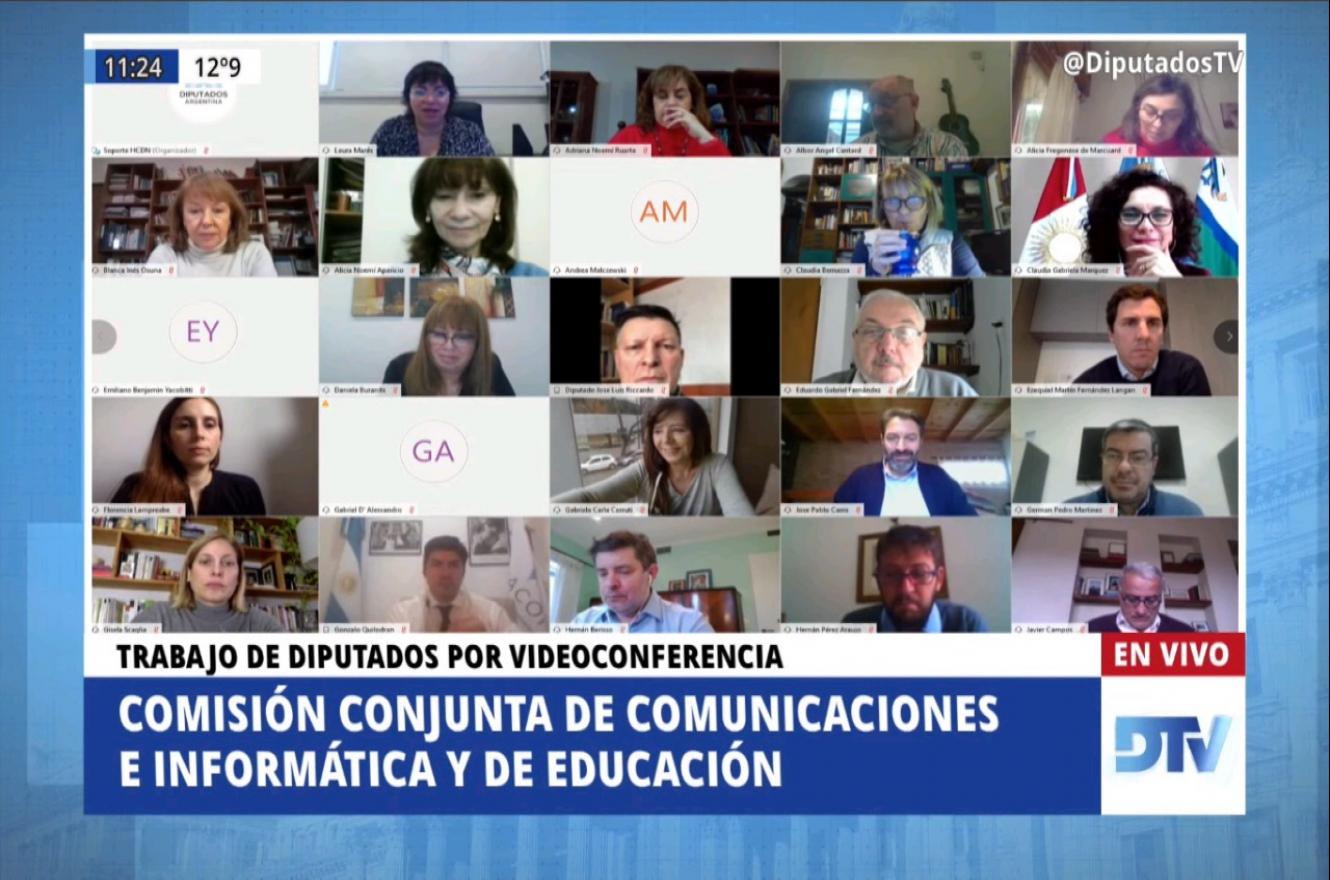 Diputados analizaron proyectos sobre conectividad, brecha digital y educación