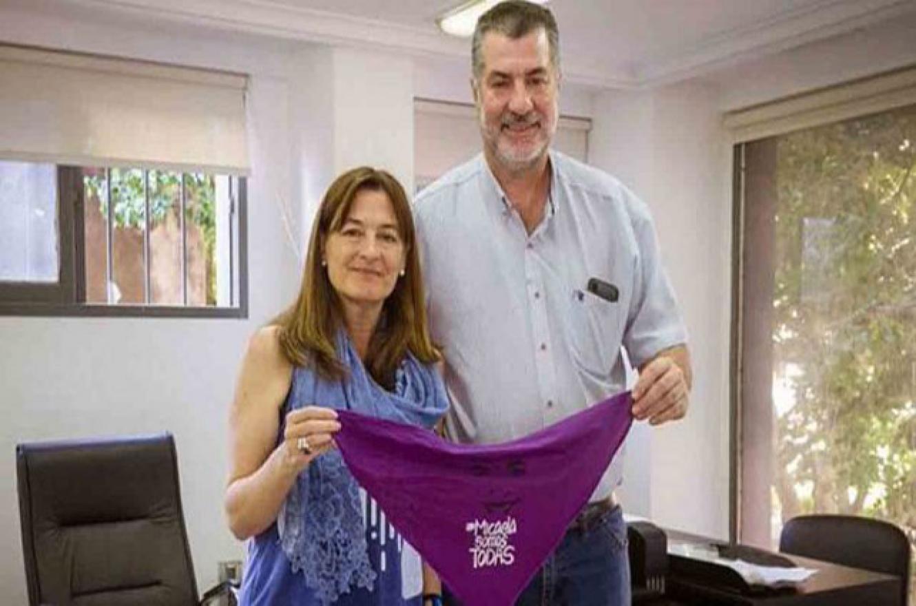 Néstor "Yuyo" García con Estela Díaz