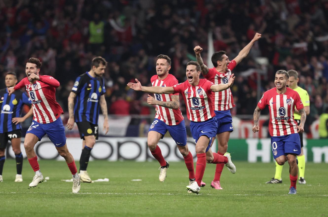 Atlético Madrid eliminó por penales al Inter de Milán y avanzó en la Liga de Campeones