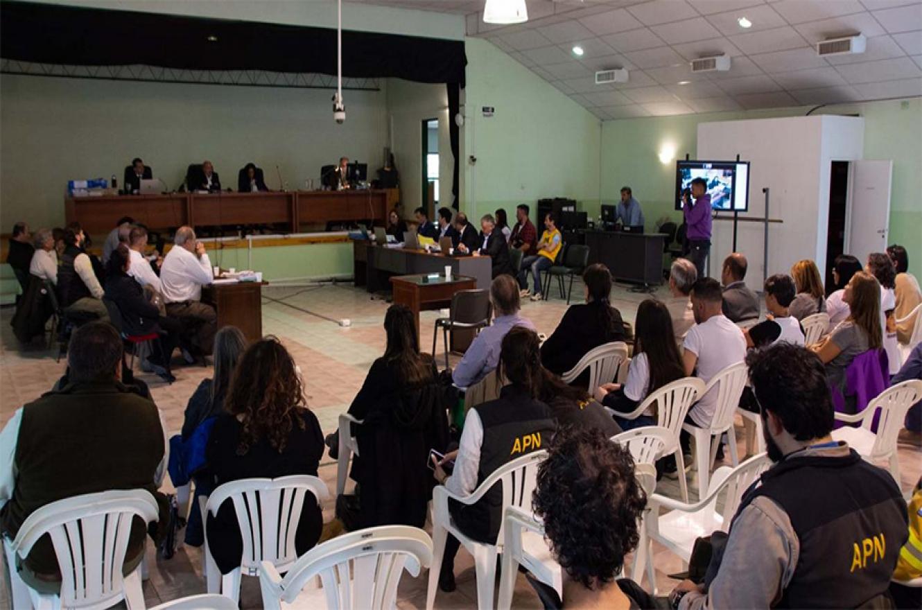 Imagen de archivo de la audiencia en el Tribunal Oral Federal (TOF) de Neuquén.