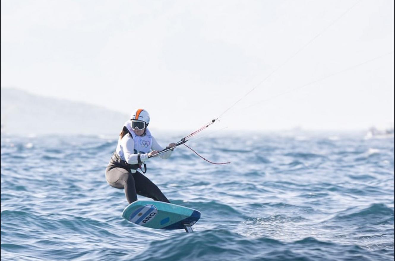 Kite: Catalina Turienzo logró un inédito tercer puesto en la única regata del martes