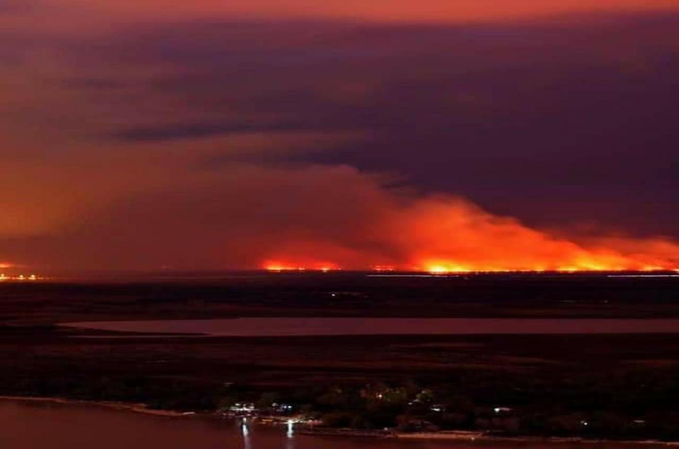 incendio islas del Delta