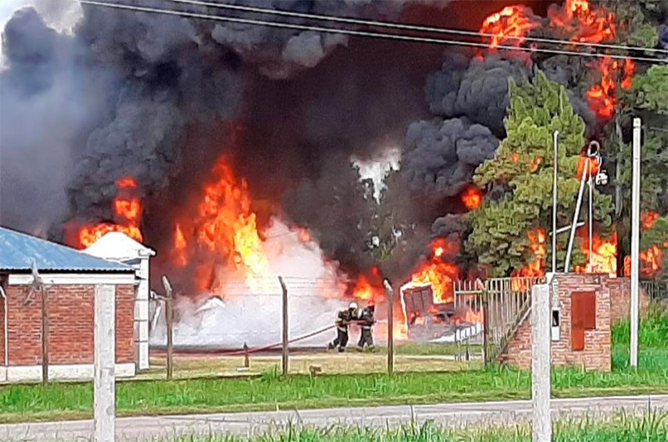 incendio fábrica Recreo