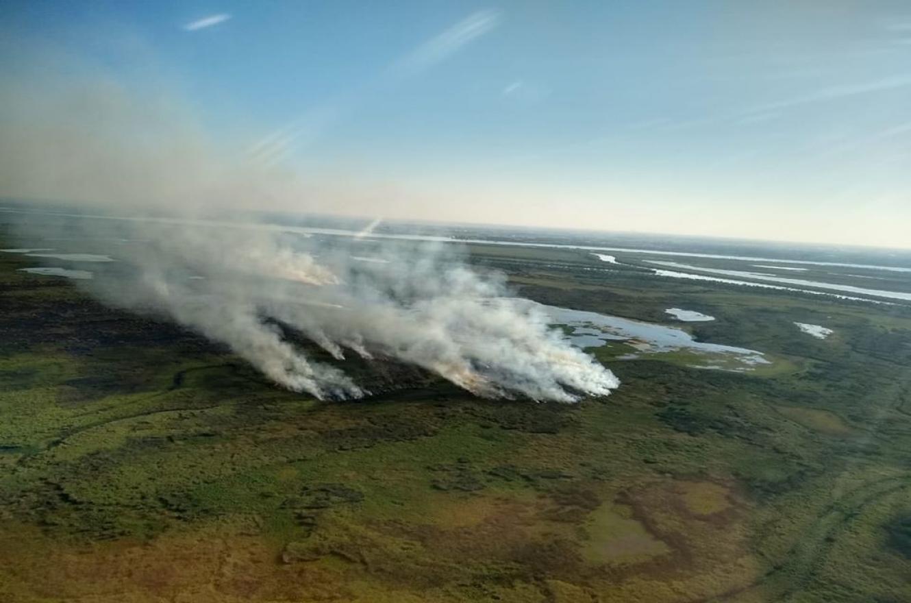 Nación presentó una denuncia sobre incendios en el Delta ante la Justicia entrerriana