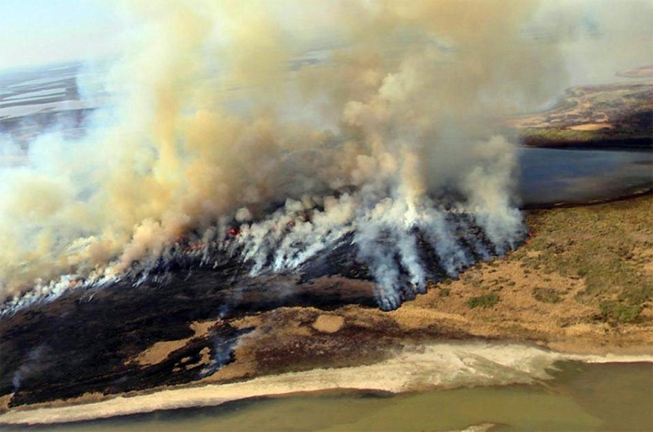 Imagen de archivo de incendios en la zona de islas de Victoria. La impunidad es lo que prevalece.