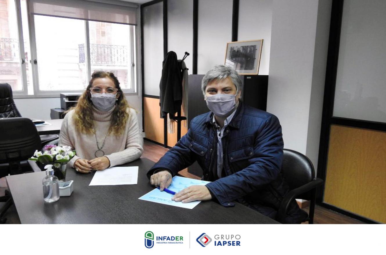 Tomás Proske de INFADER junto a Ana Lía Allemand