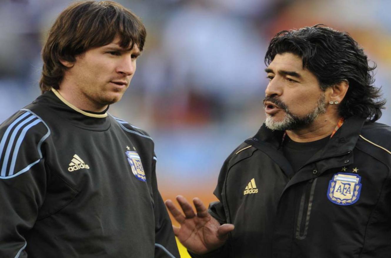 “Nos deja pero no se va, porque el Diego es eterno”, expresó Messi