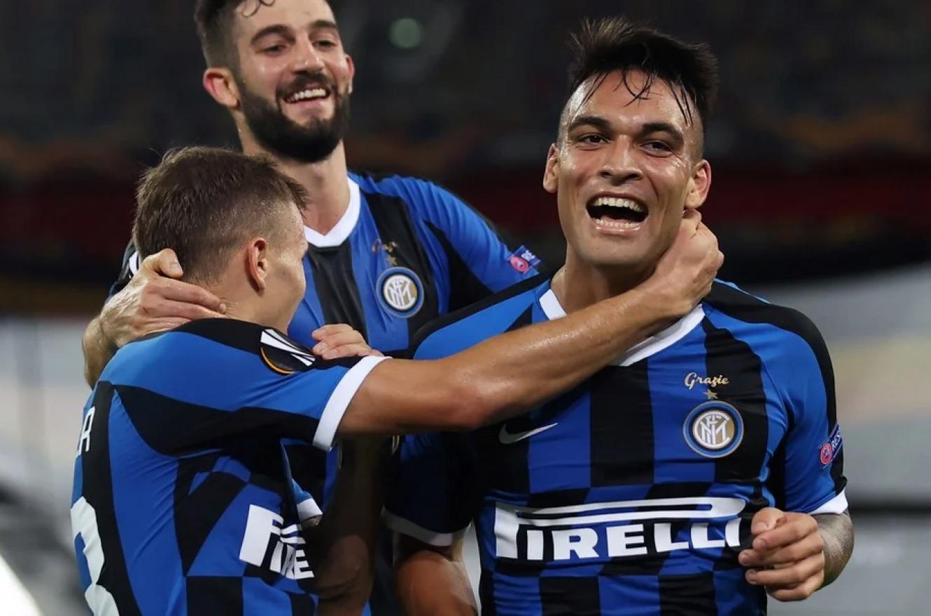 Lautaro Martínez brilló en la goleada del Inter para ser finalista de la Europa League