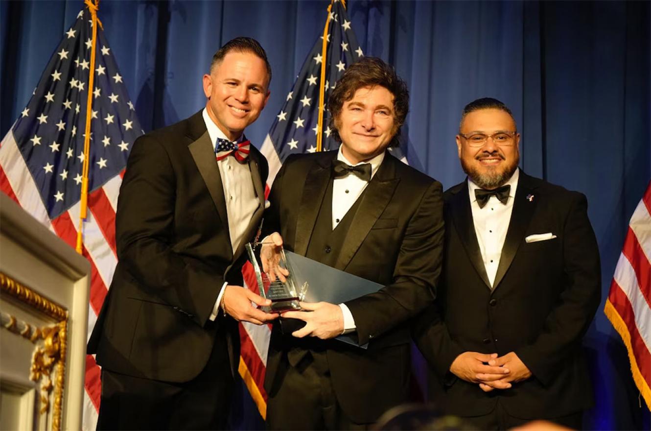 Javier Milei en la Americans Patriots Gala.
