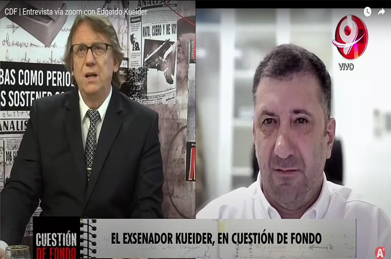 Edgardo Kueider fue entrevistado en el programa “Cuestión de Fondo” (Canal 9, Litoral) donde dio su versión y por qué está involucrado en causas judiciales.