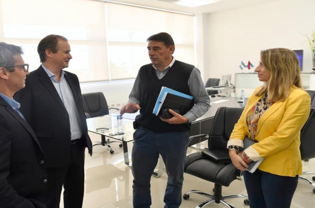 Néstor Landra con Bordet y Stratta