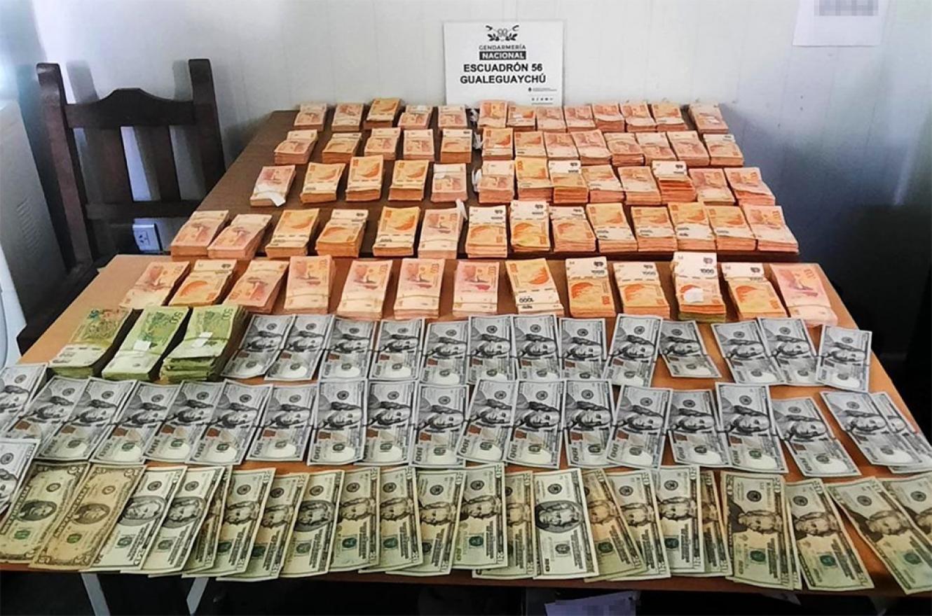 Imagen de archivo de un operativo realizado por el Escuadrón Nº 56 Gualeguaychú de la Gendarmería Nacional.