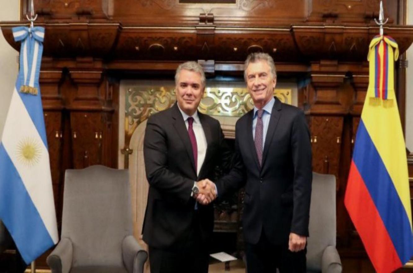 Mauricio Macri e Iván Duque 