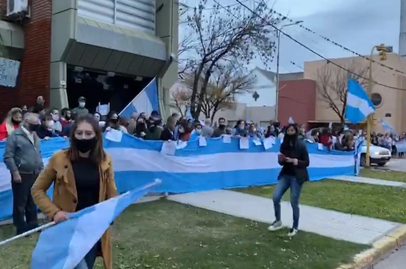 manifestación contra expropiación de Vicentín