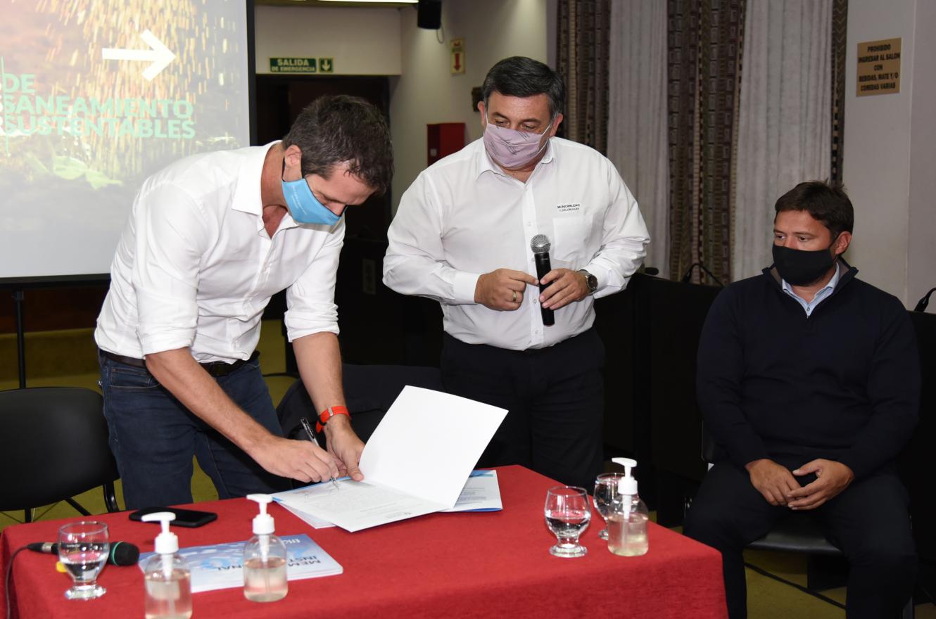 Enrique Cresto con Martín Oliva en Concepción del Uruguay