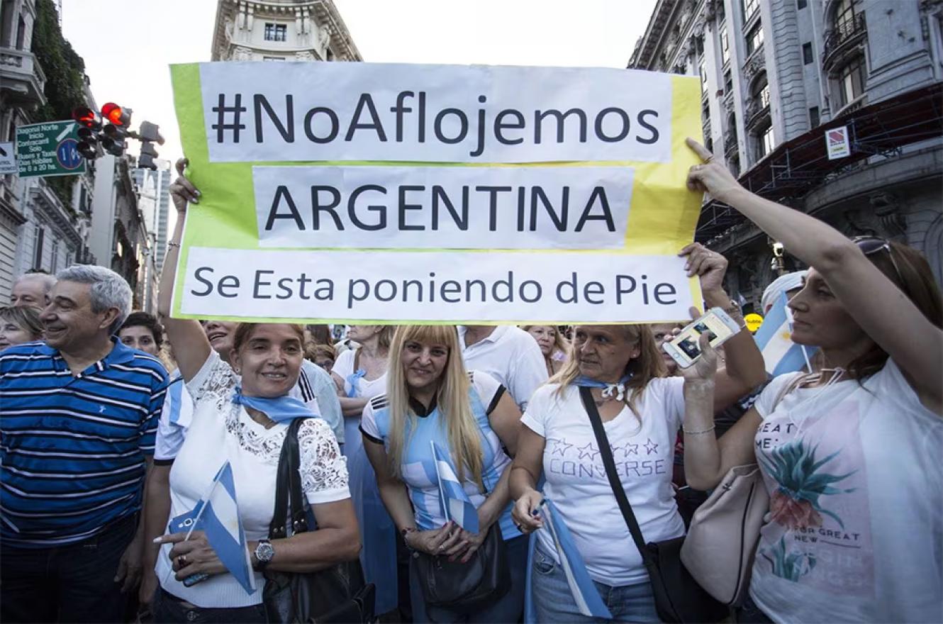 Una marcha en Buenos Aires, en una imagen de archivo.
