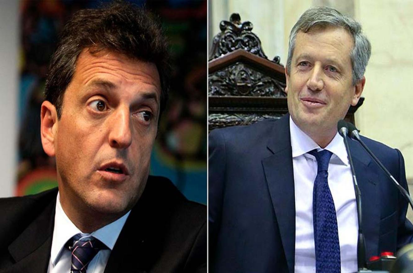 Sergio Massa y Emilo Monzó, los protagonistas en la transición de la Cámara de Diputados de la Nación.