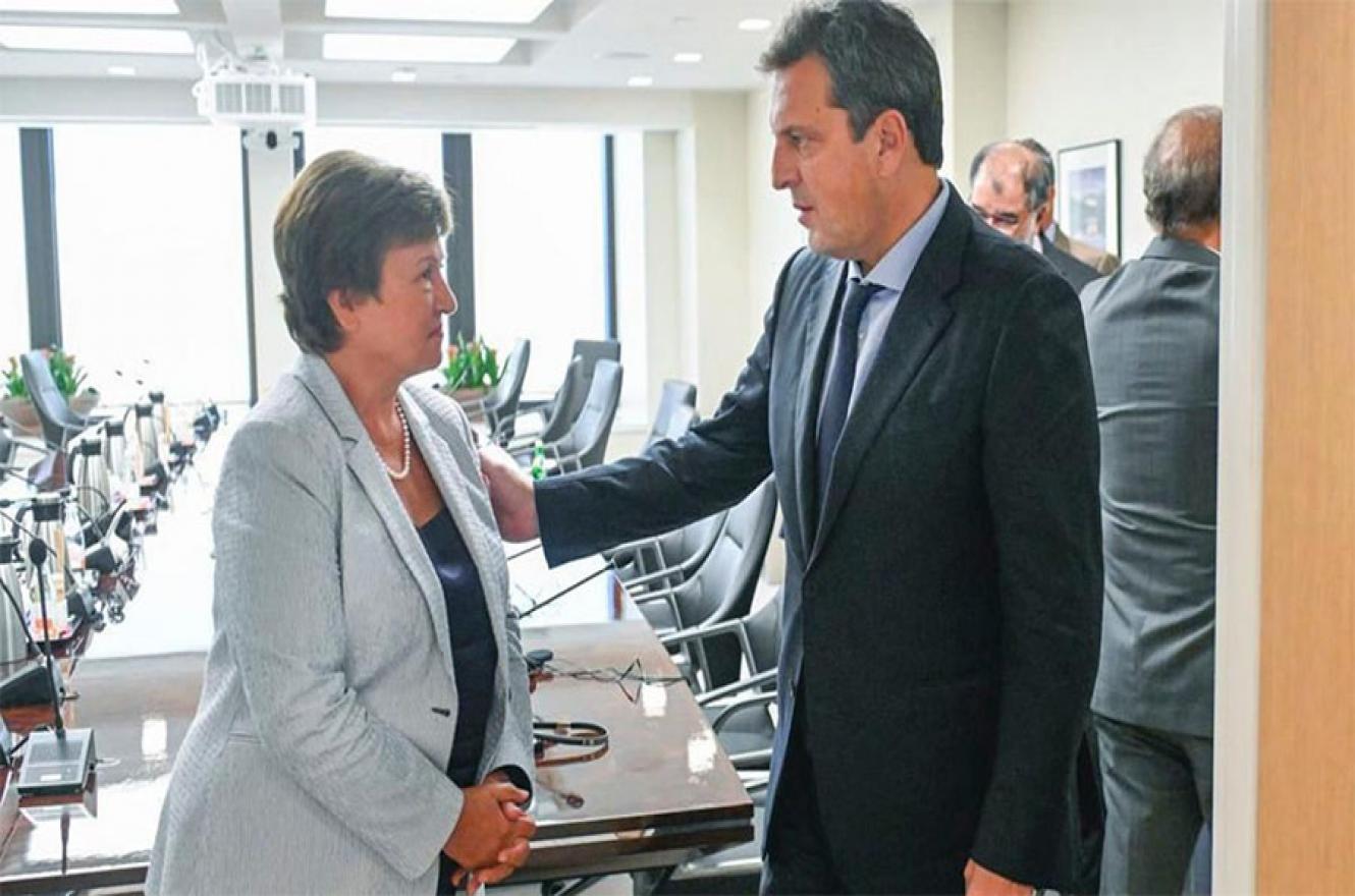 Massa se reunió con Georgieva tras la aprobación del desembolso para nuestro país.