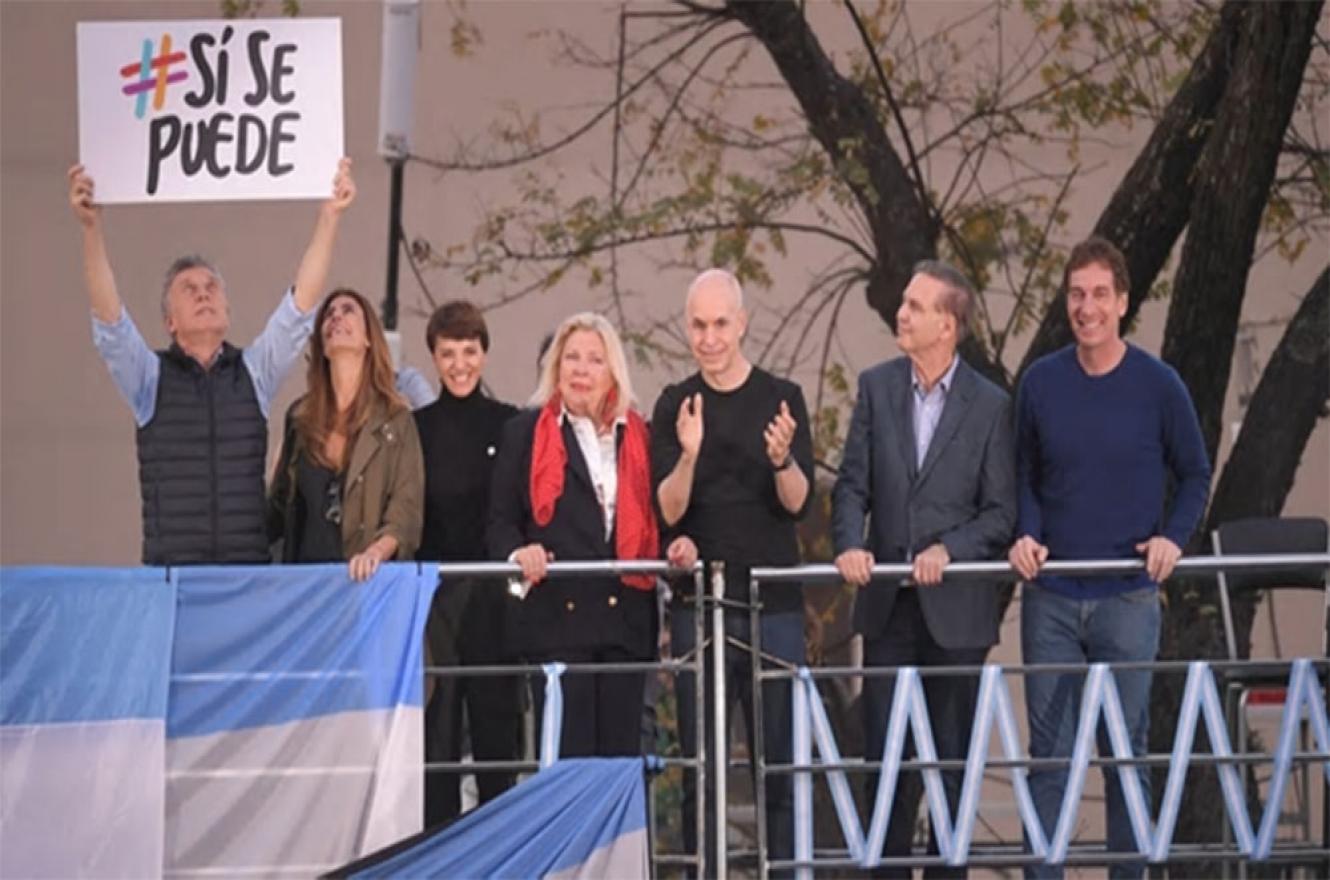 El Presidente encabezó la primera de las marchas del “Sí, se puede”, que continuarán en Junín, Santa Fe, Córdoba y Entre Ríos. 