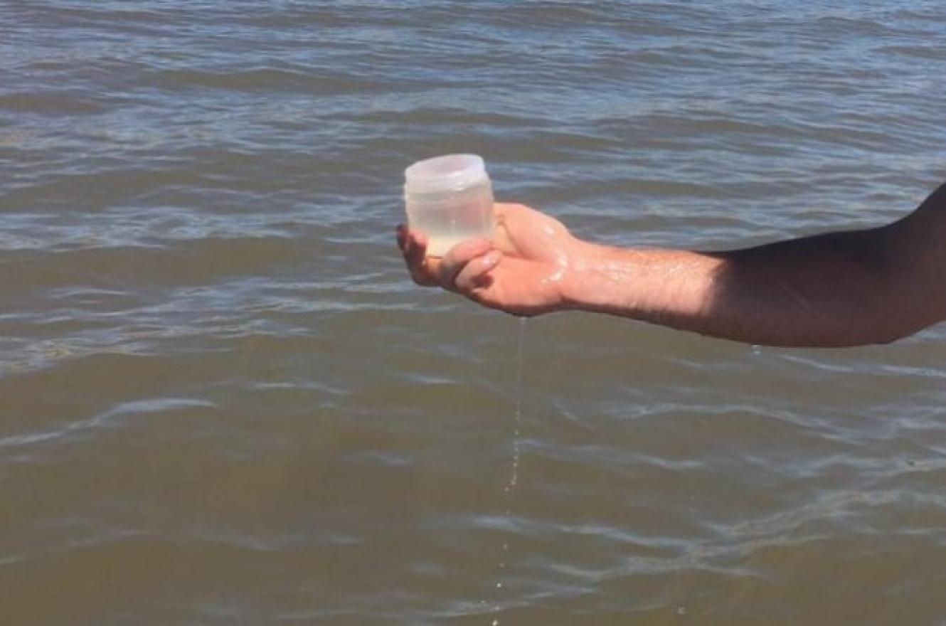 muestreo agua playas 