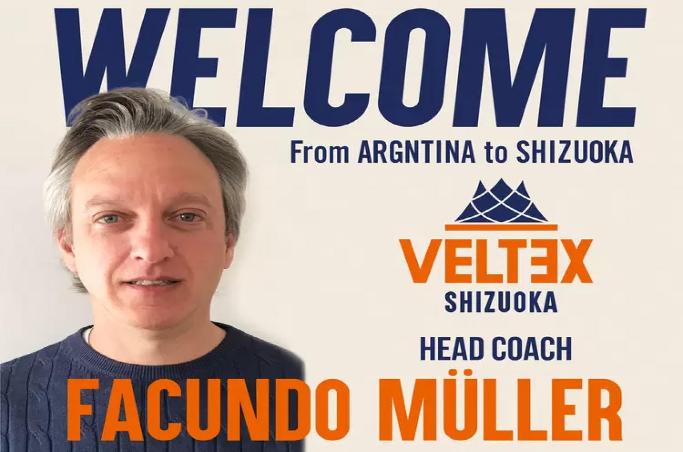 Veltex Shizuoka anunció la llegada del paranaense Facundo Müller