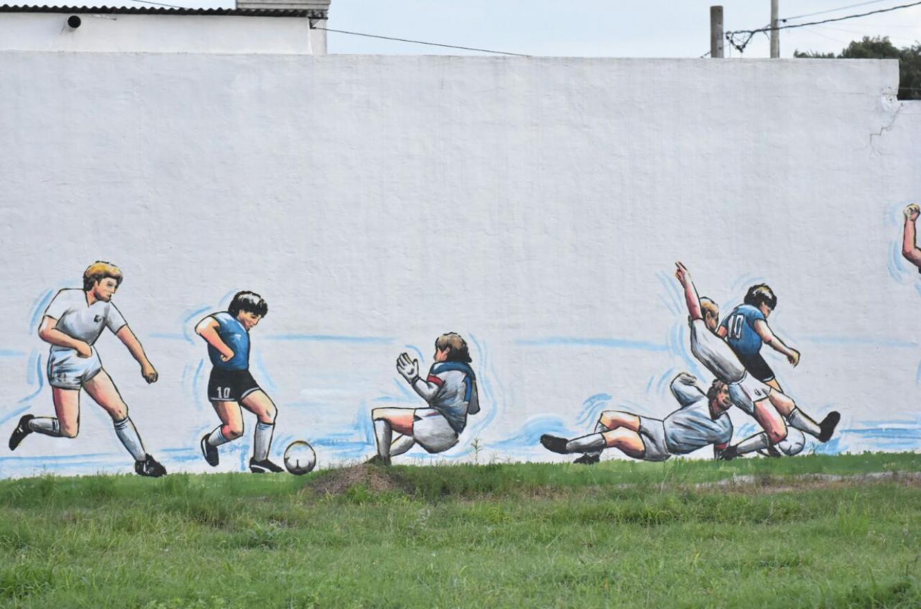Mural pintado en la ciudad de Firmat