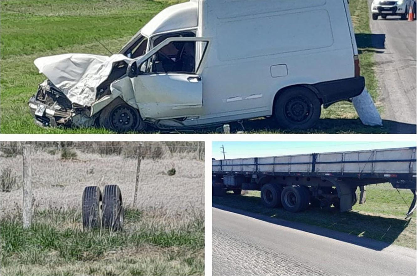 El siniestro vial se produjo en inmediaciones del kilómetro 340 de la Ruta Nacional N° 12.
