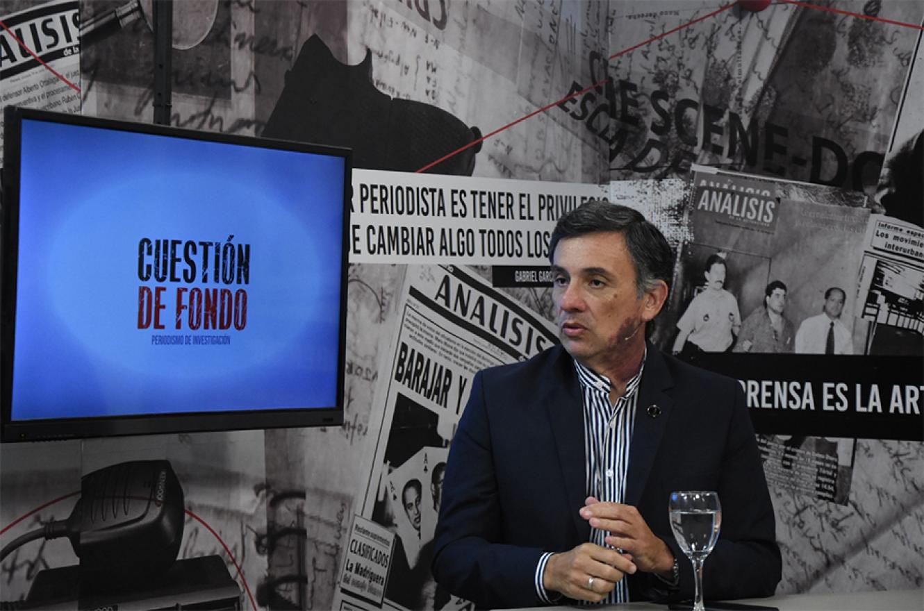 Martín Oliva, la voz de la oposición en el Senado provincial.