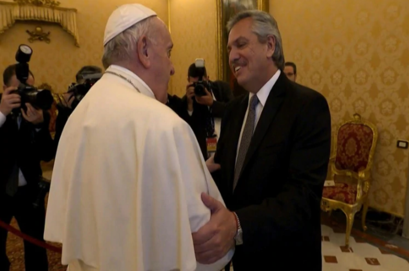 El Papa y Alberto Fernández