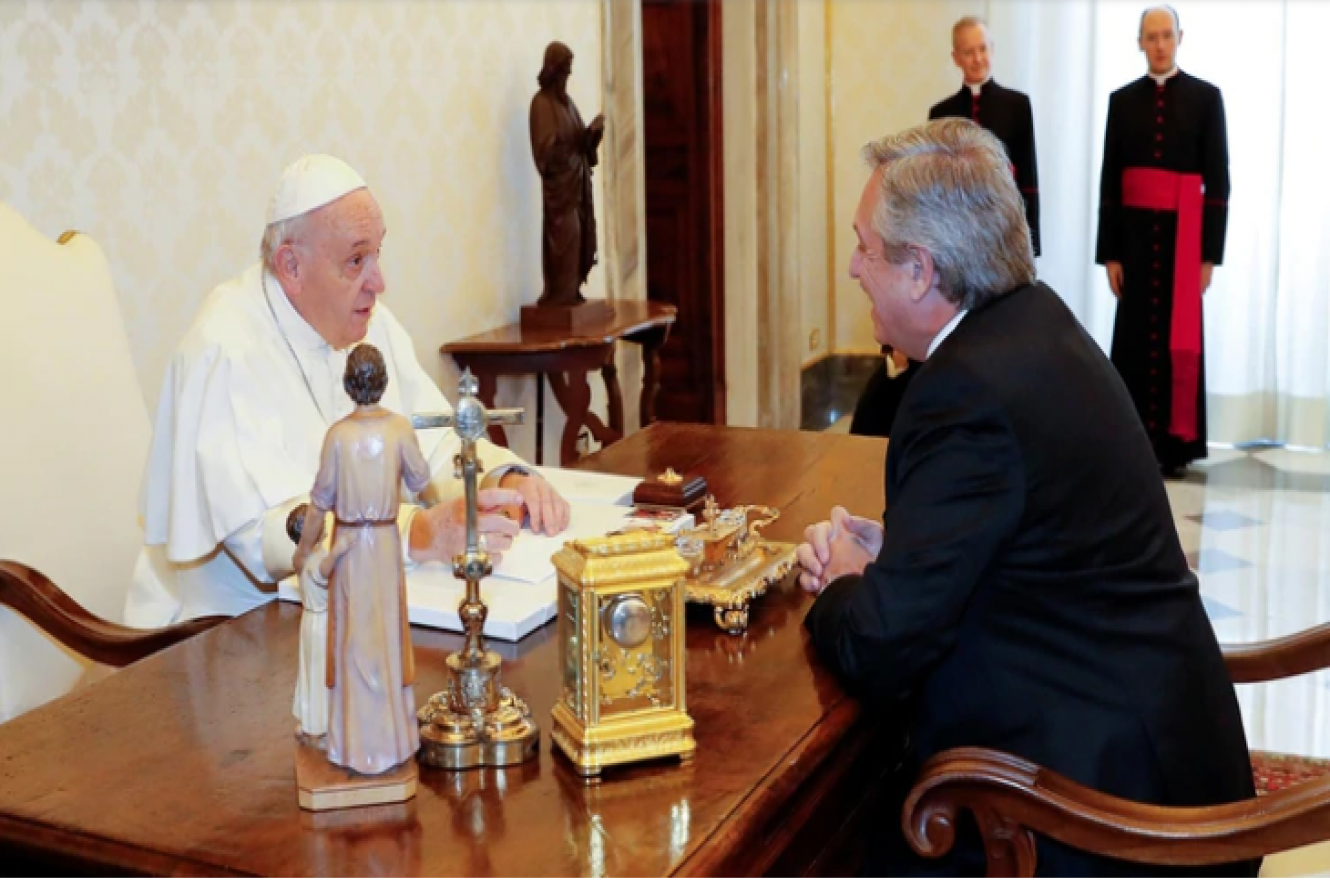 El Papa y Alberto Fernández