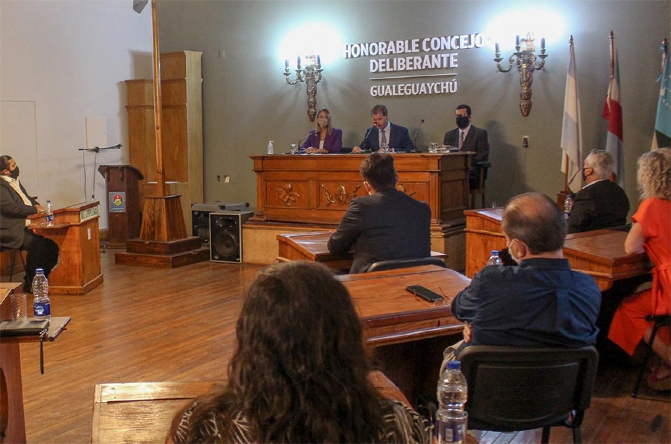 Piaggio inauguró un nuevo período de sesiones ordinarias del Concejo Deliberante de Gualeguaychú, donde el tema de la pandemia por el Covid atravesó todos los ejes de gobierno.