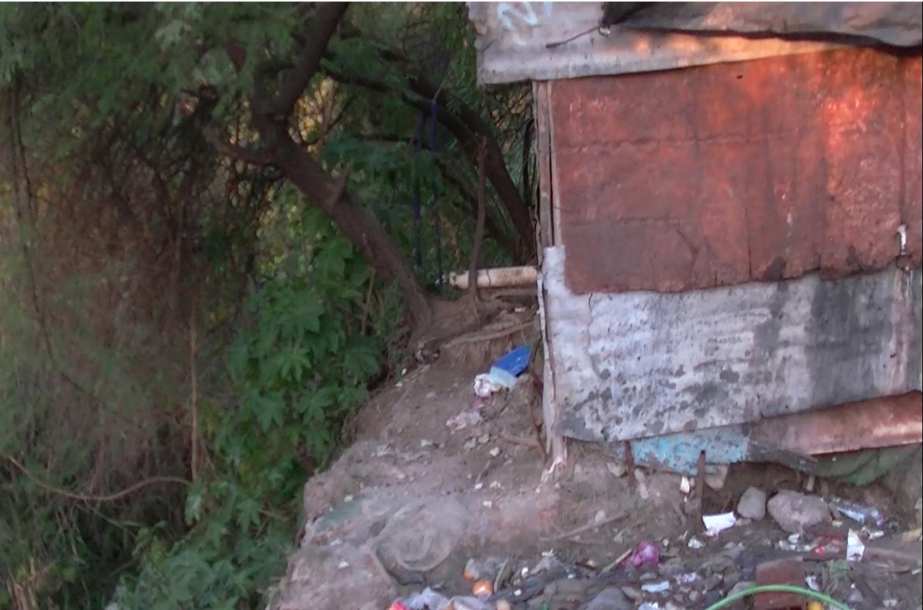 barrio Humito casas en peligro de desmoronamiento
