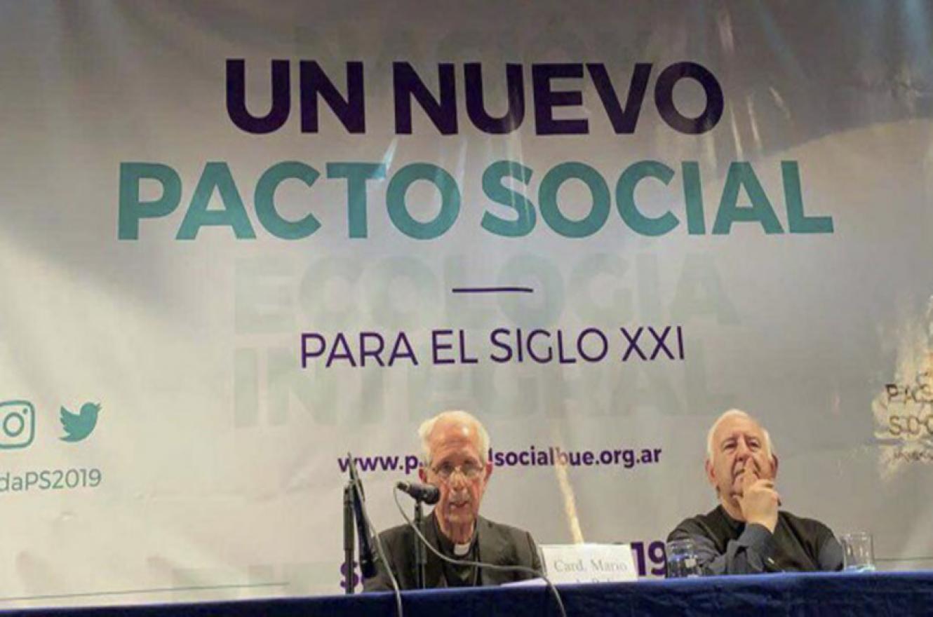 El arzobispo de Buenos Aires y cardenal primado de la Argentina, Mario Poli, cerró la jornada de Pastoral Social.