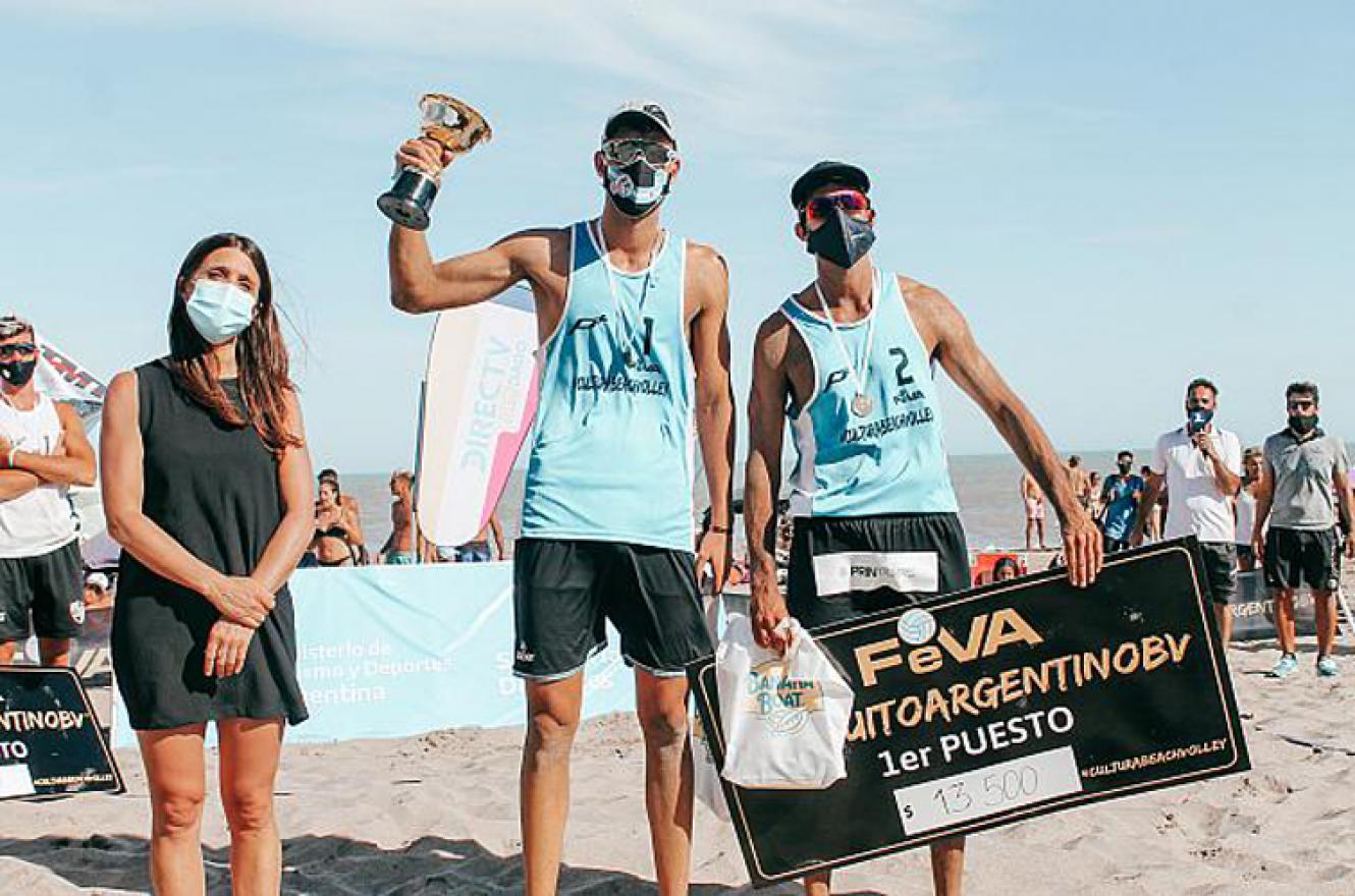 Beach Volley: el entrerriano Julián Azaad festejó en la apertura del Circuito Argentino