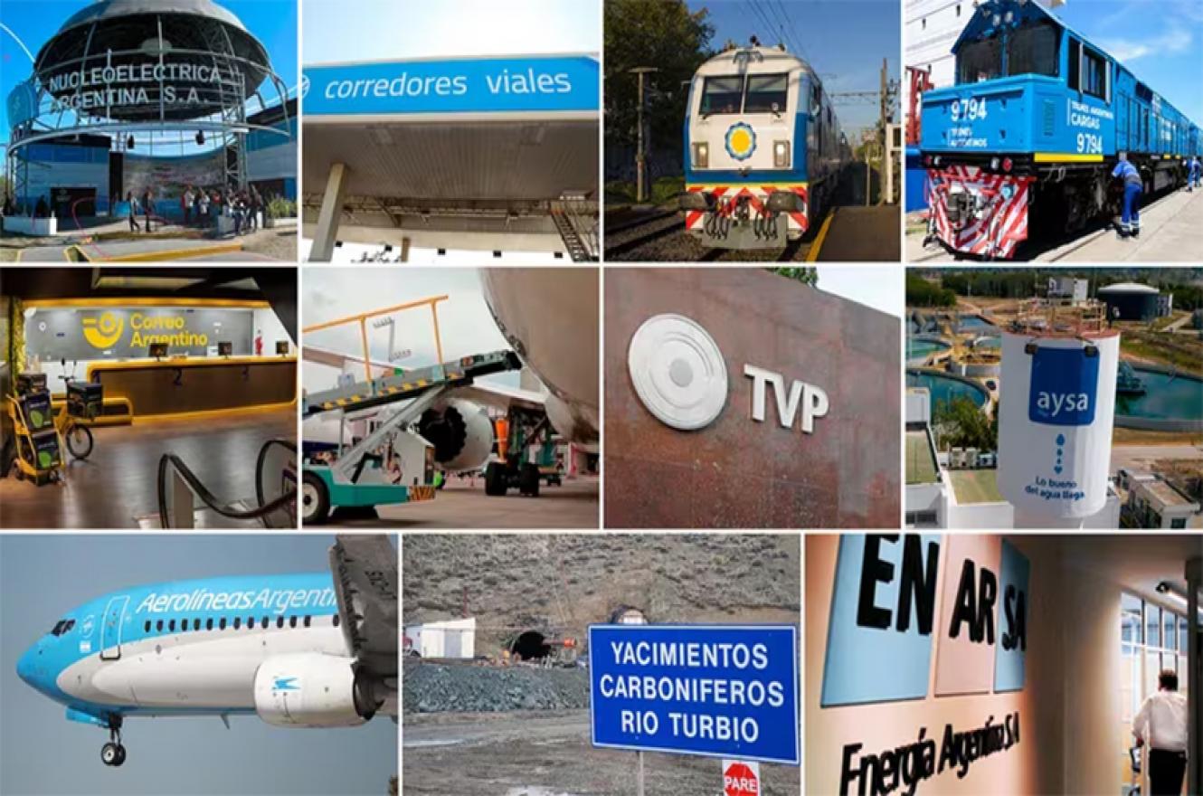 Del listado original de 41 empresas a privatizar en la primera versión de la Ley Bases, quedaron 11 tras la negociación con “la oposición que es oficialista”.