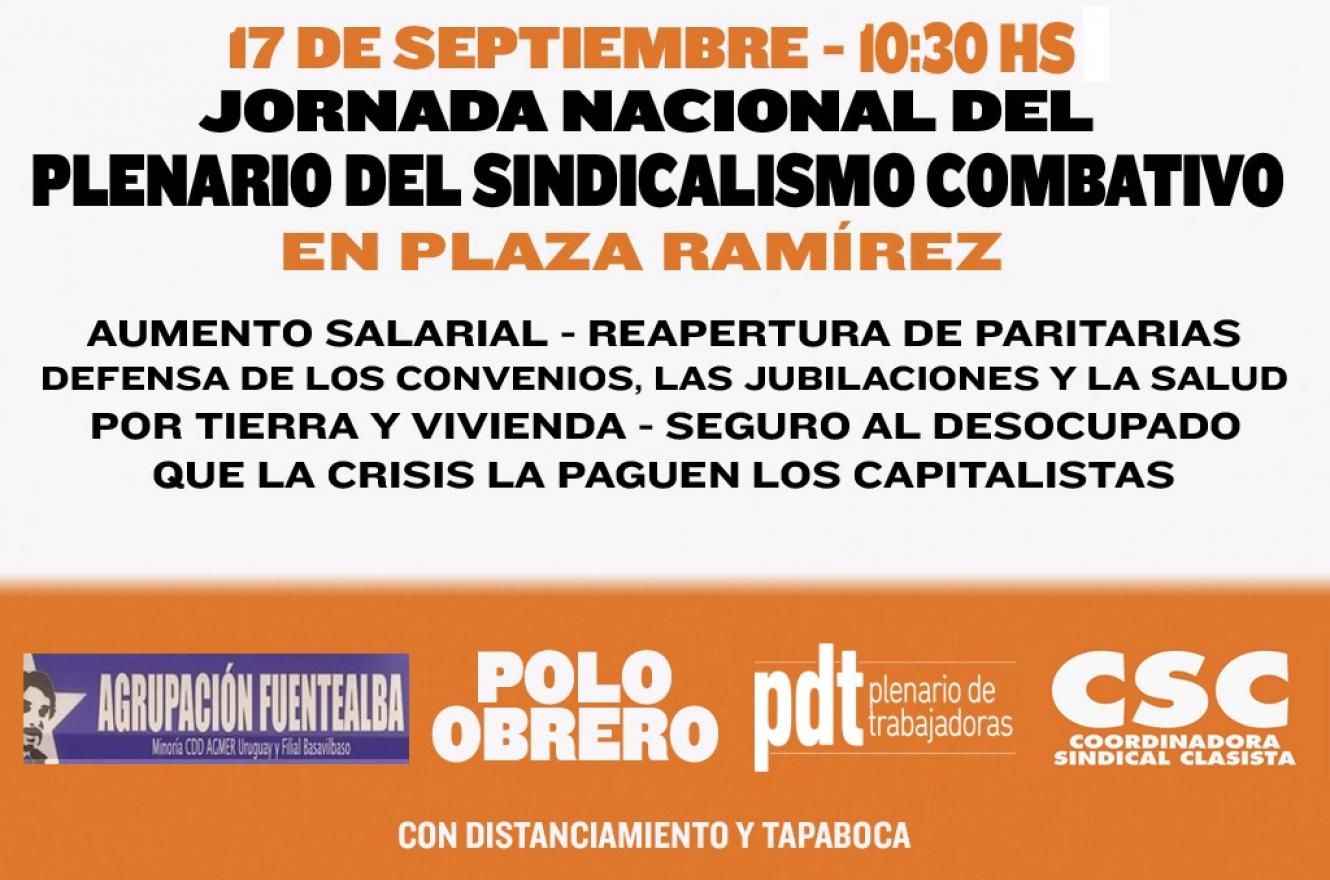 El sindicalismo combativo se movilizará este jueves en Concepción del Uruguay