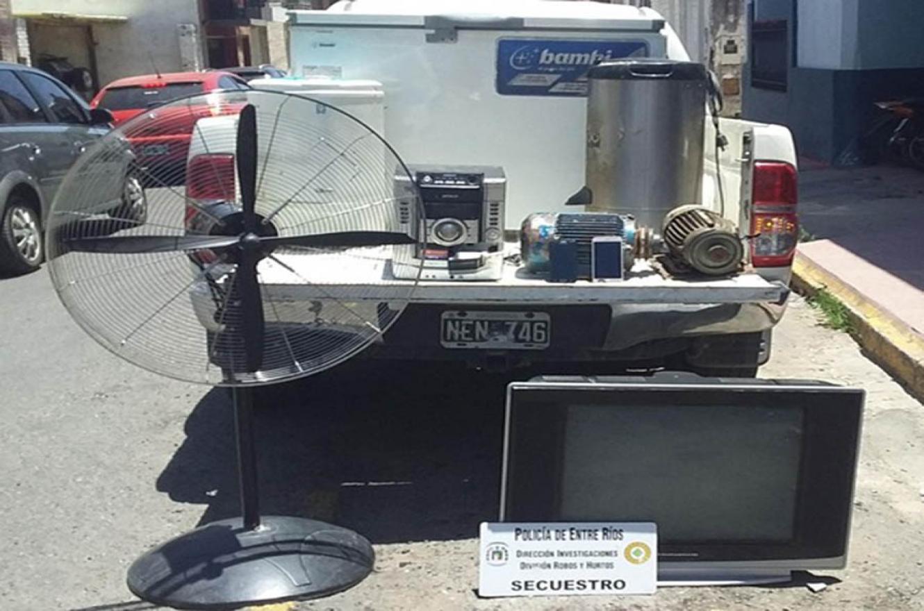 Los diversos operativos de la División Robos y Hurtos de Paraná fueron exitosos para esclarecer varios delitos contra la propiedad.