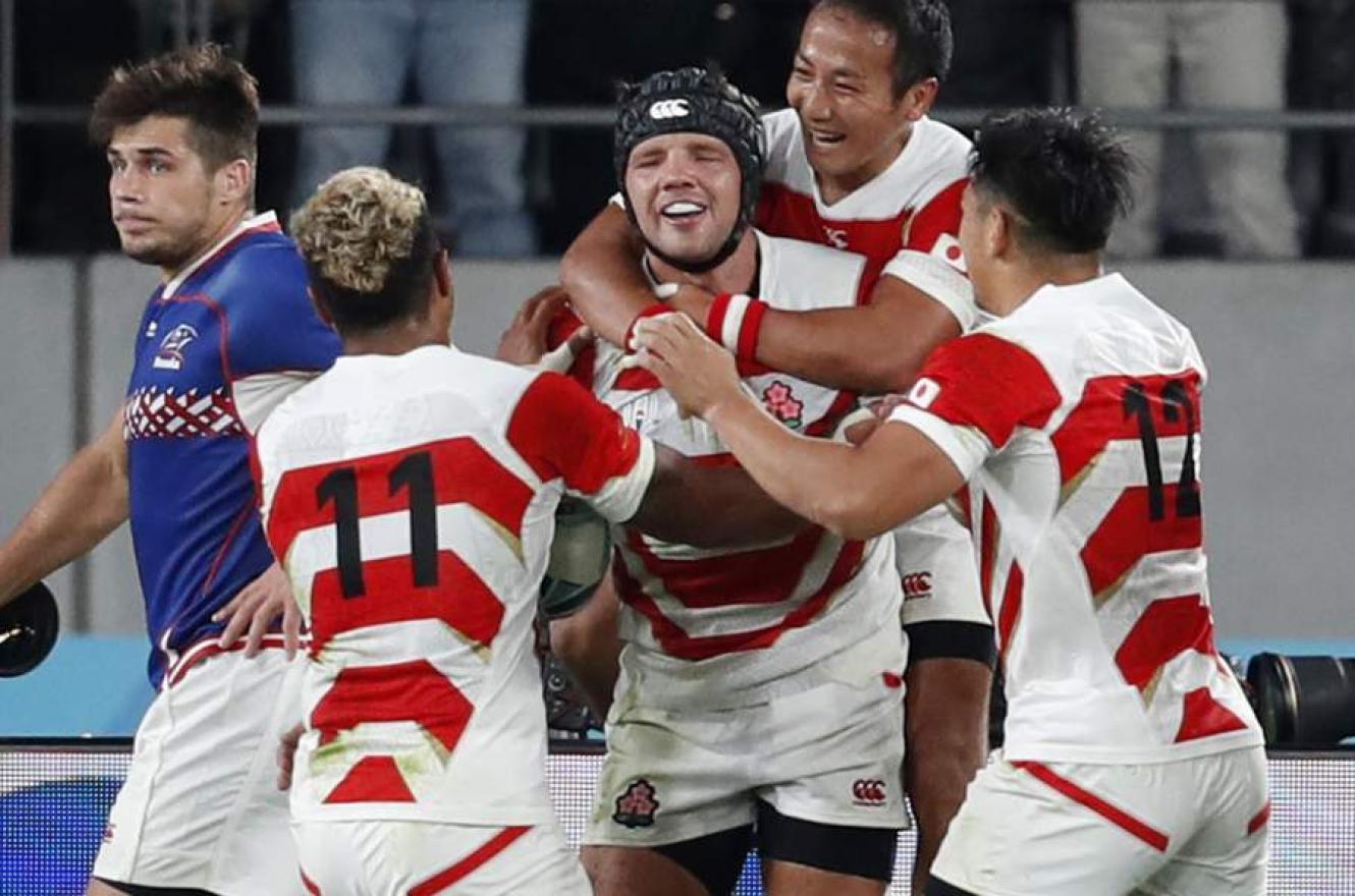 El anfitrión Japón venció a Rusia en el partido inaugural del Mundial de Rugby