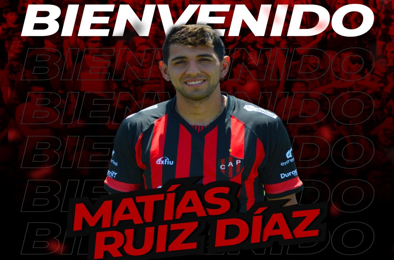 Patronato confirmó la contratación del defensor lateral Matías Ruiz Díaz