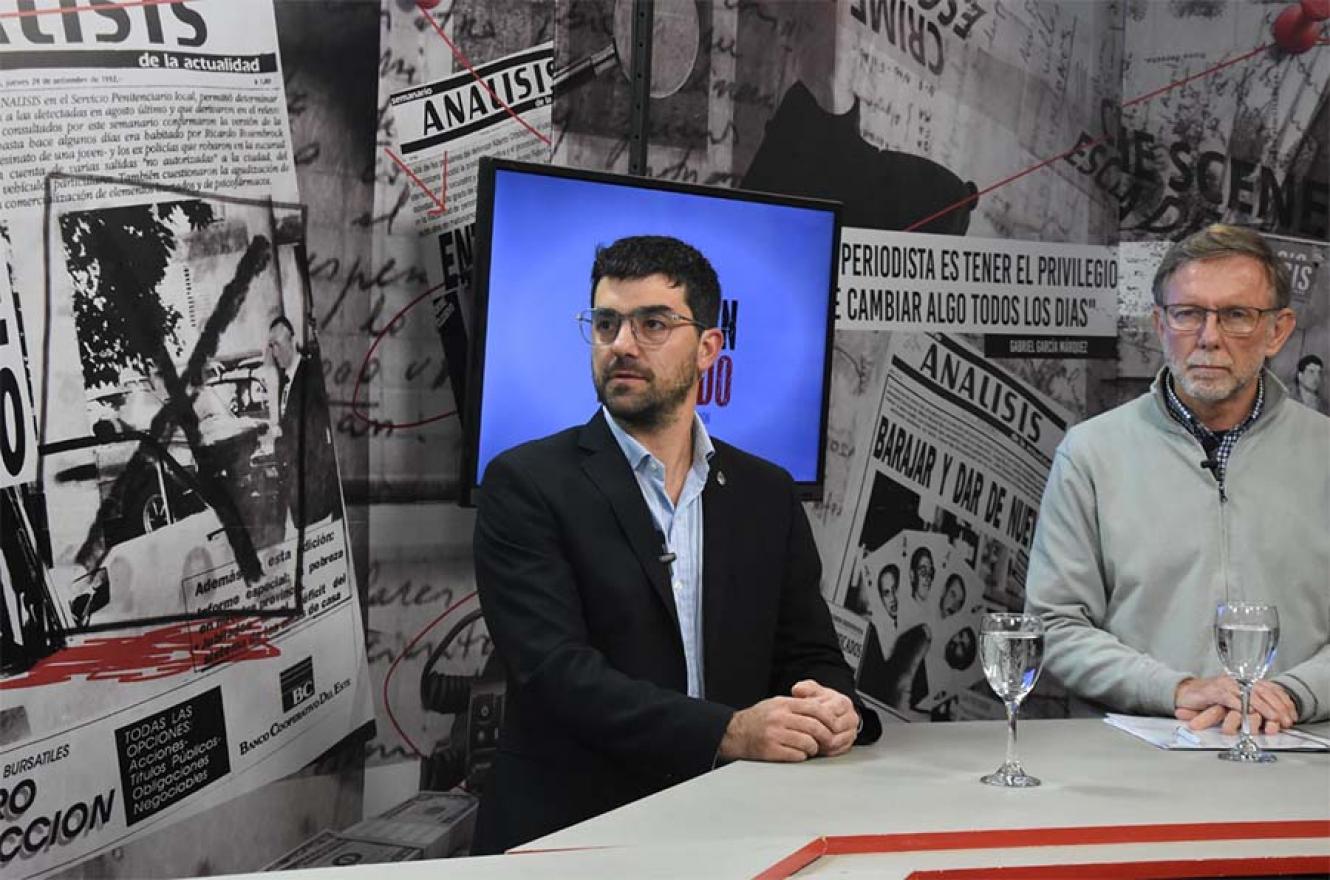 Bruno Sarubi y Juan José Bahillo intercambiaron posicionamientos políticos vinculados con la provincia y la Nación.