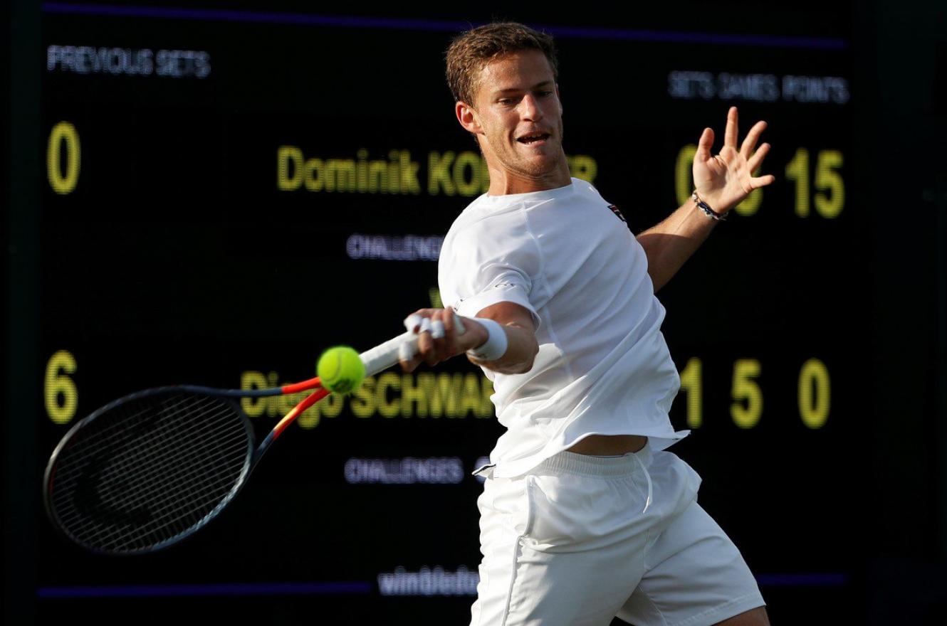 Tenis: Schwartzman alcanzó por primera vez la tercera ronda en Wimbledon